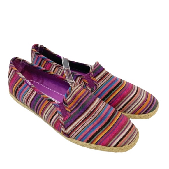 Keds Shoes - Keds Rainbow Jute Canvas Slip On Sneakers Size 8.5